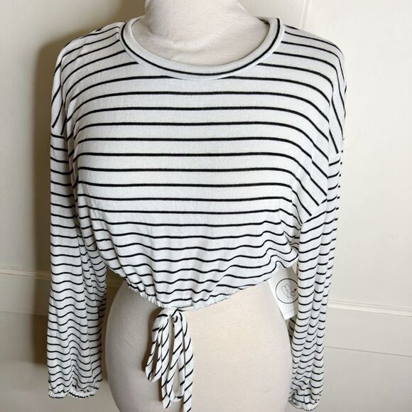 ❤️Audrey 3+1 Kaitlyn striped crop top - Picture 7 of 8